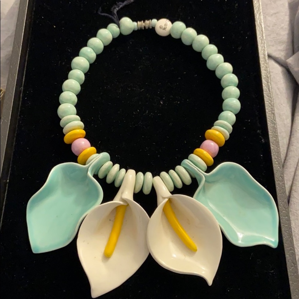 Vintage Ruby Z Candace Loheed Ceramic Necklace - image 1